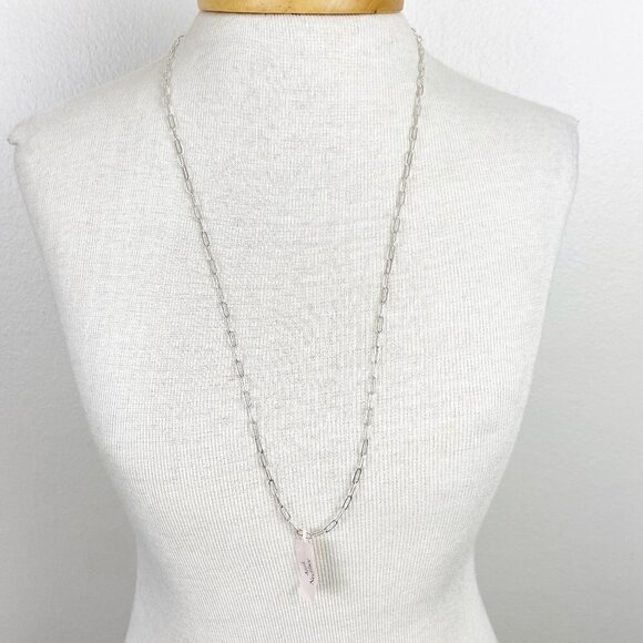 CANVAS | Paperclip Chain 2 in 1 Mask Necklace in Silver - Picture 2 of 7